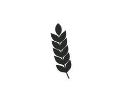 Wheat, crop, grain, agriculture icon. illustration, flat design. vector