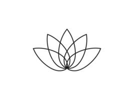 Flower, lotus icon. illustration, flat design. vector