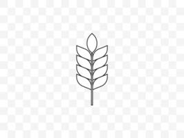 Wheat, crop, grain, agriculture icon. illustration, flat design. vector