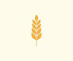 Wheat, crop, grain, agriculture icon. illustration, flat design. vector