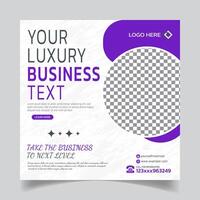 Corporate Business Social Media Post Template and Digital Advertisement vector