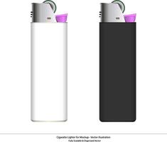 Cigarette Lighter Mockup - Illustration for Presentation and Design Mockups vector