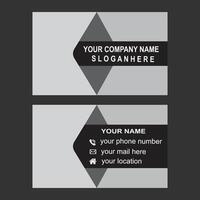 Simple unique standard business card design for free download vector