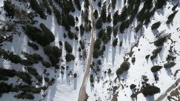 Snow covered Austrian Alps on a Sunny Day video