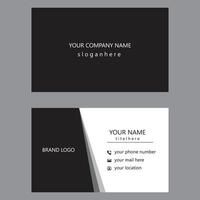 Simple unique standard business card design for free download vector