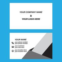 Simple unique standard business card design for free download vector