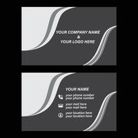 Simple unique standard business card design for free download vector