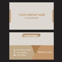 Luxury unique standard contact card for free download vector