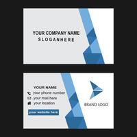 Simple unique standard business card design for free download vector