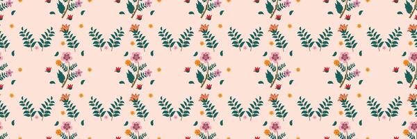 uniqe floral pattern design vector