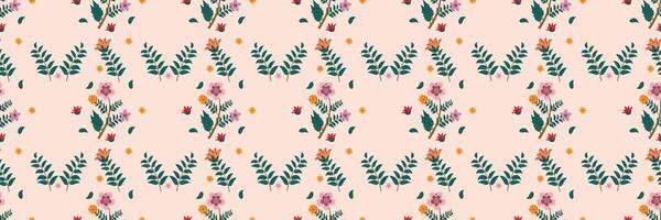 uniqe floral pattern design vector