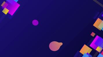 Abstract animation with shape colorful on dark background video