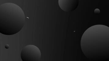 negro pelota antecedentes animación con despacio movimiento video
