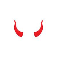 Devil horn icon design illustration Template vector