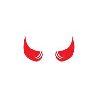 Devil horn icon design illustration Template vector