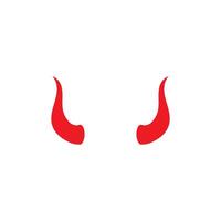 Devil horn icon design illustration Template vector