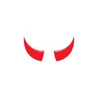 Devil horn icon design illustration Template vector