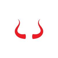 Devil horn icon design illustration Template vector