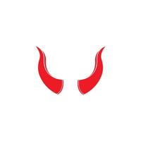 Devil horn icon design illustration Template vector