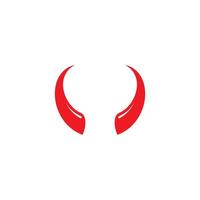 Devil horn icon design illustration Template vector