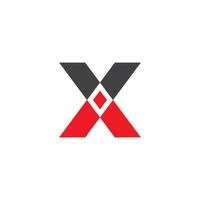 X logo icono ilustración vector