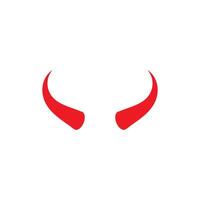 Devil horn icon design illustration Template vector