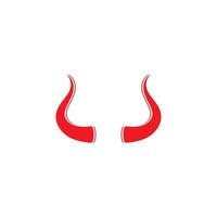 Devil horn icon design illustration Template vector