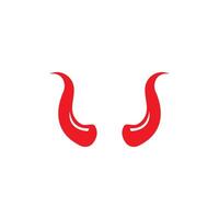 Devil horn icon design illustration Template vector