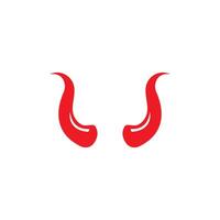 Devil horn icon design illustration Template vector