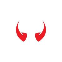 Devil horn icon design illustration Template vector
