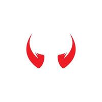 Devil horn icon design illustration Template vector