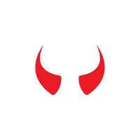 Devil horn icon design illustration Template vector