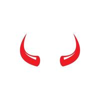 Devil horn icon design illustration Template vector