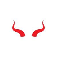 Devil horn icon design illustration Template vector