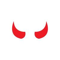 Devil horn icon design illustration Template vector