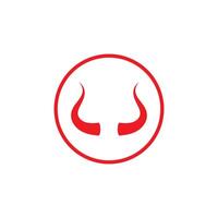 Devil horn icon design illustration Template vector