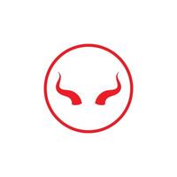 Devil horn icon design illustration Template vector