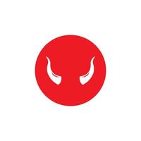 Devil horn icon design illustration Template vector