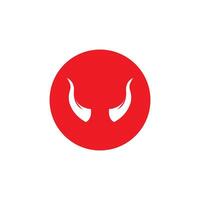 Devil horn icon design illustration Template vector