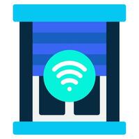 Smart Blinds icon for web, app, infographic, etc vector