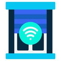 Smart Blinds icon for web, app, infographic, etc vector