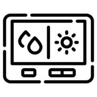 clima controlar icono para web, aplicación, infografía, etc vector