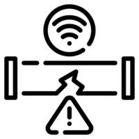 fuga detector icono para web, aplicación, infografía, etc vector