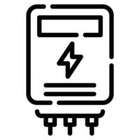 energía metro icono para web, aplicación, infografía, etc vector