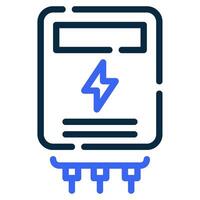 energía metro icono para web, aplicación, infografía, etc vector