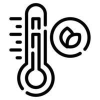 eco termostato icono para web, aplicación, infografía, etc vector