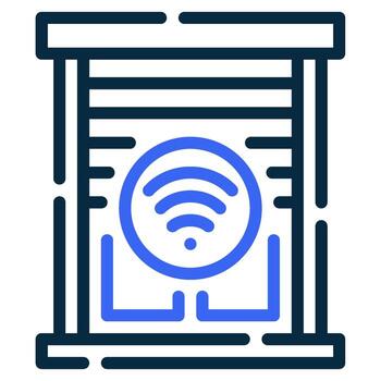 Smart Blinds icon for web, app, infographic, etc vector