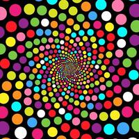 colourful retro abstract swirl design background vector
