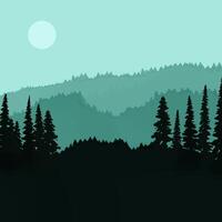 mano pintado acuarela mínimo paisaje diseño vector