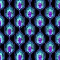 IKAT style pattern design retro background vector